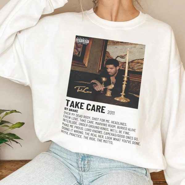 Minimalist Album Music Shirt, Drake Take care Tour Album, Album Music Trend 2023 Hoodie Sweatshirts T-Shirt