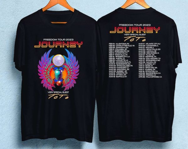 Vintage ToTo Journey 2023 Freedom Tour 2023 Sweatshirt, Journey 2023 Freedom Tour, Vintage Journey Tshirt, Music Sweatshirt, Gift For Fan Shirt