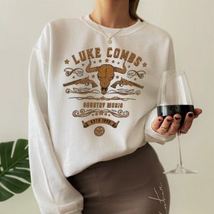 Vintage Style Bull Head Luke Combs Shirt, Luke Combs Merch, Combs World Tour 2023 Tee, Country Music Shirt, Country Music Sweatshirt