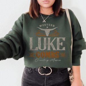 Luke Combs Est 1990 Distressed, Country Music Sweatshirt, Western, Combs Concert Tour