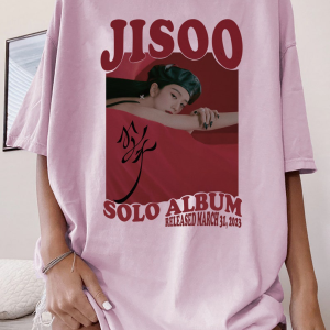 Jisoo Album Shirt. Blackpink Jisoo Shirt. Blackpink World Tour Shirt. Jisoo Flower Shirt. Blackpink Member Shirt.