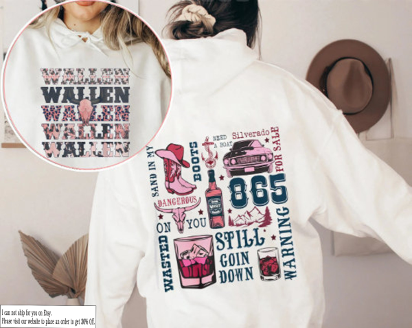 Retro Wallen Western Shirt, Sweatshit, Hoodie, Vintage Wallen Shirt, Cowboy Girl Sweat, Country Music Hoodie, Wallen Shirt, Gift for fan Shirt