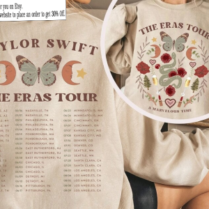 The Eras Tour Butterfly 2 Sides Shirt, The Eras Tour Shirt, The Eras Tour Merch, The Eras Tour Fans Shirt