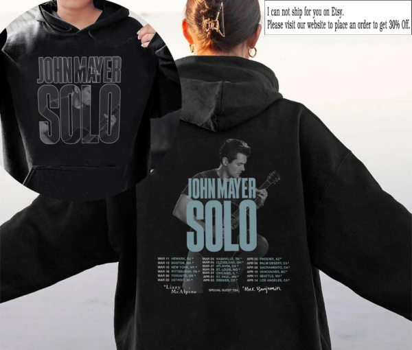 2023 John Solo Tour T-Shirt, Mayer Sob Rock Tour Sweatshirt, Solo Tour 2023 Free Shipping Sweatshirt Hoodie,T-shirt Gift For Her Him Shirt