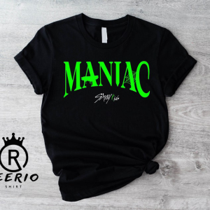 Maniac World Tour Sweatshirt, Stray Kids Green Logo Hoodie, SKZ Shirt, Stray Kids World Tour T-shirt, Maniac World Tour 2023