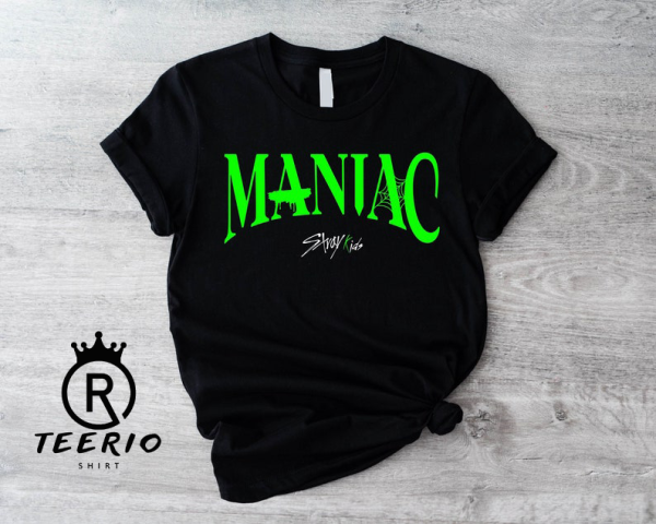 Maniac World Tour Sweatshirt, Stray Kids Green Logo Hoodie, SKZ Shirt, Stray Kids World Tour T-shirt, Maniac World Tour 2023