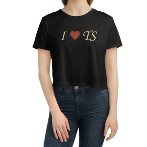 Taylor Look What You Made Me Do I Heart TS Cropped Tee tShirt