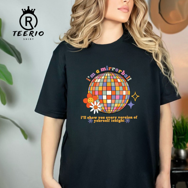 mirrorball taylor swift folklore t-shirt