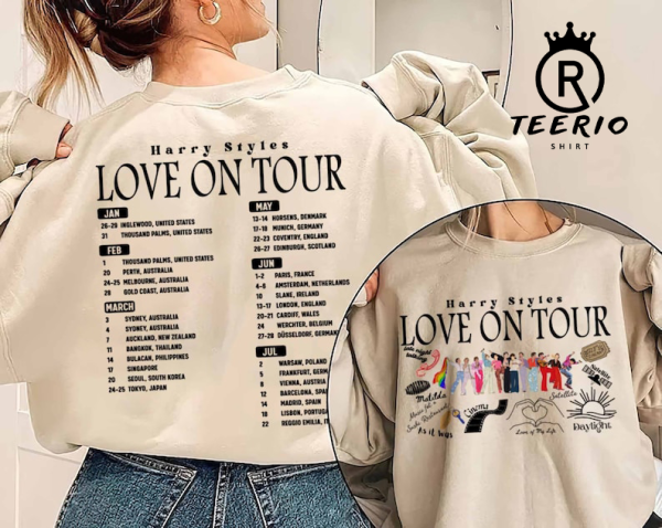 Harry Tour 2023 Shirt, Love On Tour 2023 Sweatshirt