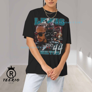 Lewis Hamilton Shirt – Formula 1 Racing Team Mercedes 90s Vintage x Bootleg Style Rap Tee Shirt