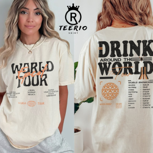 Epcot Drink Around The World Tour 2023 Shirt