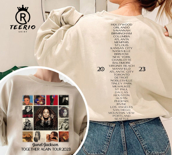 Janet Jackson Together Again Tour 2023 Shirt