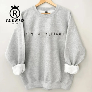 m A Delight Printed Sweatshirt