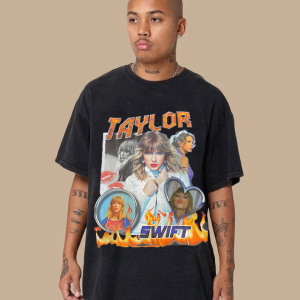 Taylor Homage Shirt Swiftie Vintage 90s Style Bootleg Rap Tee Eras Tour