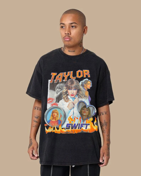 Taylor Homage Shirt Swiftie Vintage 90s Style Bootleg Rap Tee Eras Tour