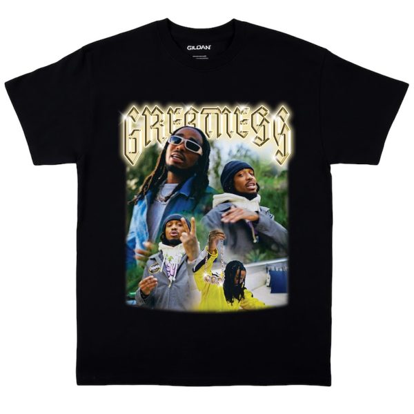 Quavo Migos Vintage Tee – Greatness Graphic Rap Tee Adult Unisex Shirt