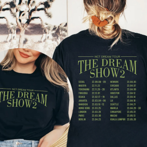 NCT Dream World Tour 2 Sided Shirt,NCT Dream The Dream Show Tee Shirt