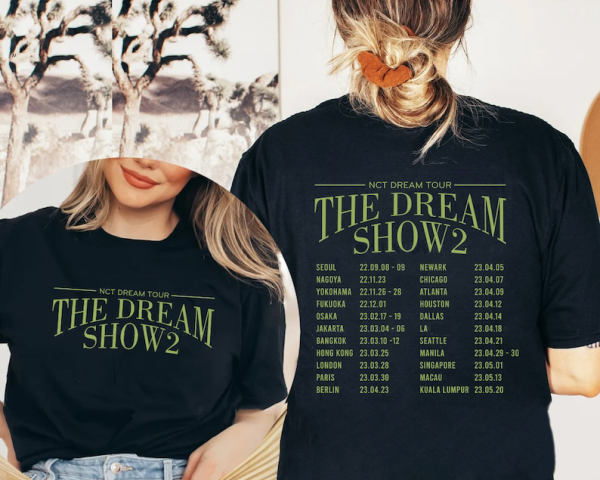 NCT Dream World Tour 2 Sided Shirt,NCT Dream The Dream Show Tee Shirt