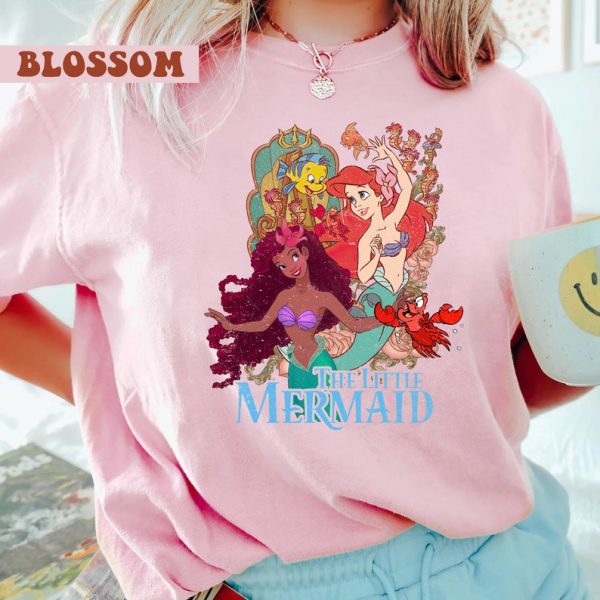 Retro The Little Mermaid Ariel Comfort Colors Shirt