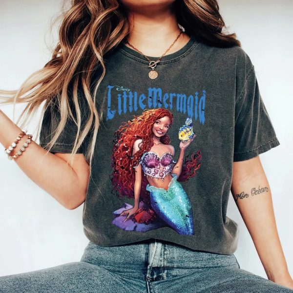 Little Mermaid Comfort Shirt, Black Girl Magic Comfort shirt, Black Queen, Little Black Mermaid shirt