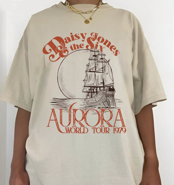 Aurora World Tour Shirt, Daisy Jones and The Six Aurora Shirt, 2023 Tour Shirt, Daisy Jones & The Six Aurora World Tour Retro t-shirt