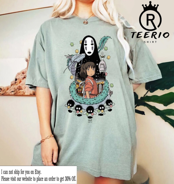 Spirited Away, Ghibli Shirt, Hayao Miyazaki, Studio Ghibli Gift, Totoro Shirt, Ghibli Sweatshirt, No Face, Spirited away T-Shirt