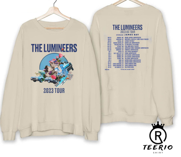 The Lumineers Sweatshirt Crewneck, 2023 US Tour Shirt