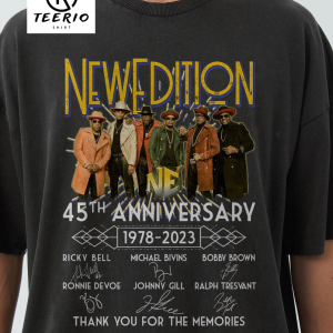 Vintage New Edition 45 Years Annyversary Shirt, The Culture Tour Tee Tops, Fan Gift