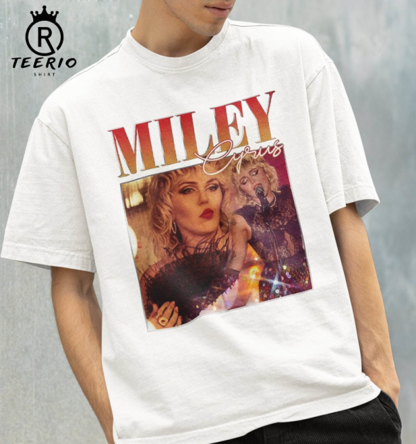 Miley Cyrus Tee Shirt, Homage Tshirt, Vintage Miley Cyrus Singer 90s Retro Classic Tee, Gift for Fans, Oversize Style Sweatshirts