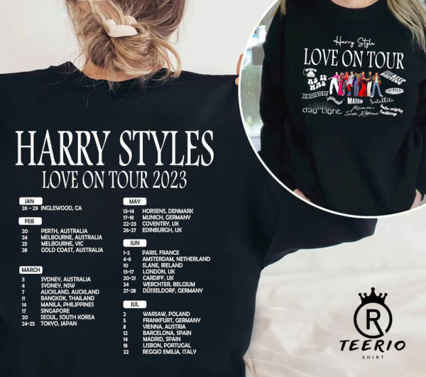 Love On Tour 2023 Shirt, 2 Side Harry Tour 2023 Shirt, HSLOT 2023 Shirt – Love On Tour Sweatshirt