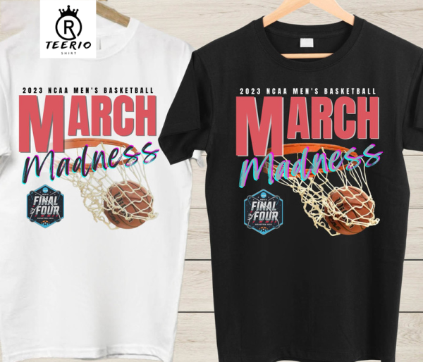 March Madness 2023 Trendy Shirt, Vintage Basketball Tee Tops Short Sleeve