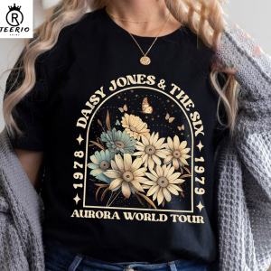 Wildflower Aurora Concert Shirt, Boho Daisy Jones And The Six Crewneck Unisex Hoodie