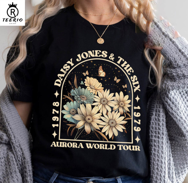 Wildflower Aurora Concert Shirt, Boho Daisy Jones And The Six Crewneck Unisex Hoodie