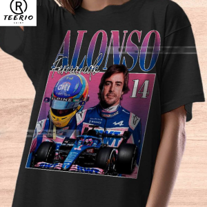 Fernando Alonso Aston Martin F1 Team 90s Vintage Bootleg Unisex Rap T-Shirt Grand Prix F1 Formula One Sweatshirt Tank Top Hoodie Crop Top