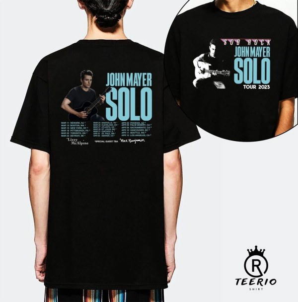 John Mayer Solo Tour Shirt, John Mayer Retro Vintage T-shirt, Sob Rock 90S Style