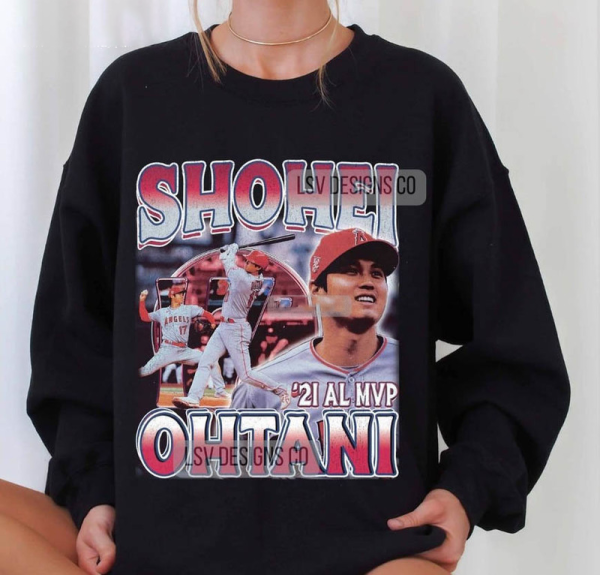 Shohei Ohtani Vintage 90s Shirt, Shohei Ohtani Bootleg Retro Shirt, Shohei Ohtani Baseball Fan Shirt, Shohei Ohtani Fan Gift