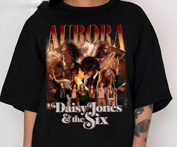 Daisy Jones Aurora World Tour Shirt, Aurora Concert  Short Sleeve T-Shirt