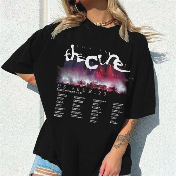 The Cure 2023 North American Tour Dates T-Sshirt, The Cure Shows of a Lost World US Tour 2023 T-Shirt, 2023 Tour Concert Shirt