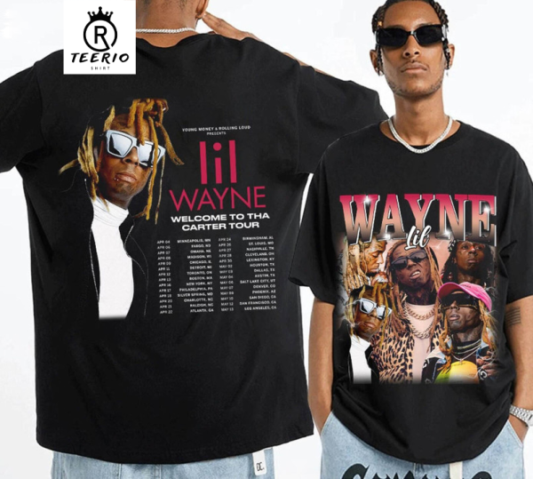 Lil Wayne Rapper 2023 Tour Shirt, Trendy Lil Wayne Rapper Unisex T-shirt Unisex Hoodie