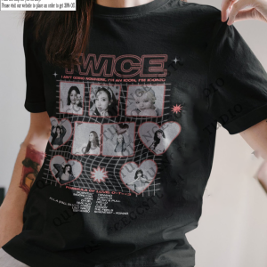 Twice Kpop, Ready To be Shirt, Vintage Gift Fan Kpop Inspired Clothing Graphic Sweatshirts T-Shirt Hoodie