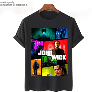 Vintage John wick tshirt, John Wick tshirt, John Wick shirt, John wick Poster tshirt, John wick 4 Tshirt – Unisex tshirt