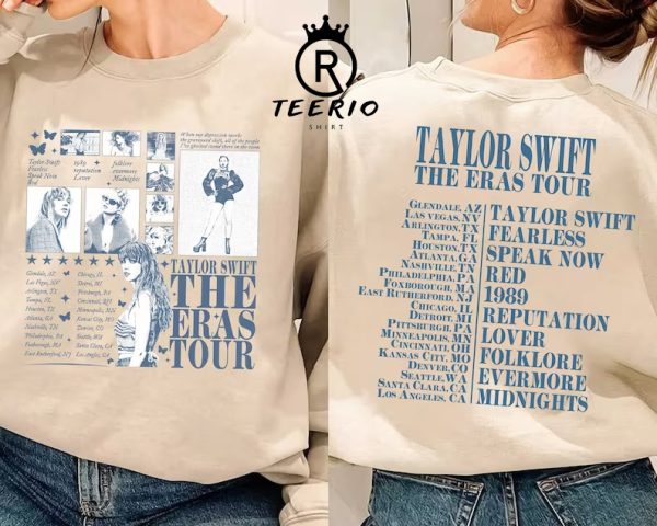 TS The Eras Tour 2023 Shirt Taylor Swiftie Merch Sweatshirt Hoodie TSwift Album Vintage Retro y2k Music Concert Track list Red Midnight 1989