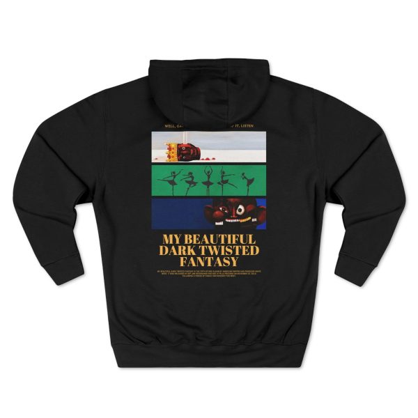 Kanye West My Beautiful Dark Twisted Fantasy Unisex Premium Pullover Hoodie, Trending T-Shirt