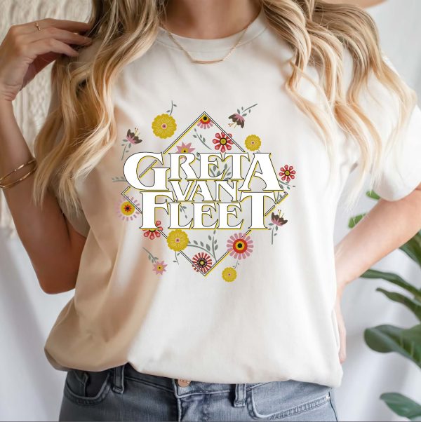 Greta Van Fleet Shirt, Greta Van Fleet Merch, Greta Van Fleet Tshirt, Retro Greta Van Fleet Shirt, Dream In Gold Tour 2023 Tshirt