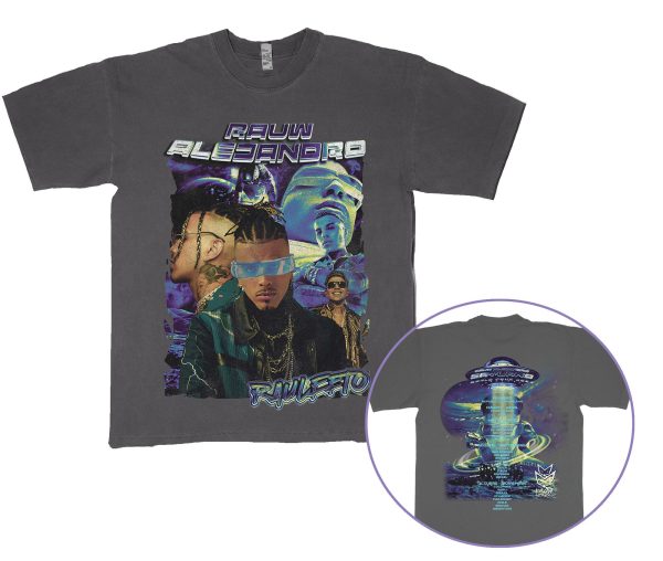 RAUW ALEJANDRO – Saturno 2023 World Tour Merch High Quality Made in USA Oversized Vintage Dyed T Shirt