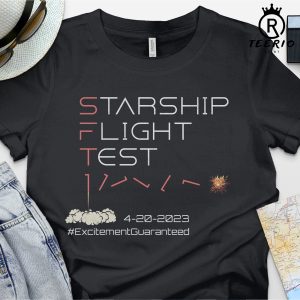 Starship Flight Test Milestone Tee, SFT1 Shirt, Rocket Lover TShirt, Flight Termination, Excitement Guaranteed Shirt