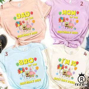 Funny Sponge Birthday Shirt, Sponge Birthday Shirt, Matching Family Birthday Shirt, SpongeBob SquarePants Shirt