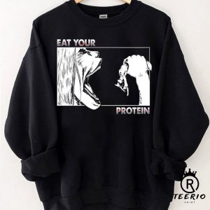 Anime AOT Eat Your Protein Gym TShirt Sweatshirt Tank Top, Eat Your Protein Shirt, Anime AOT Shirt, Anime AOT Titan Shirt, Gift For Otaku Shirt