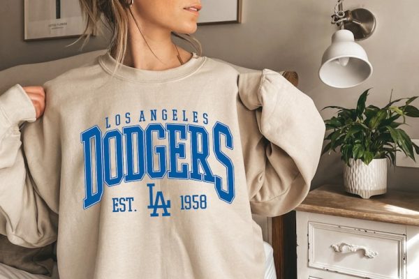 Vintage Los Angeles Dodgers Sweatshirt, Baseball Tee