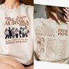 2 Sided The Aurora Tour 1978-79 T-shirt , Sweatshirt, Vintage Daisy Jones & The Six, Brilliant Taylor Jenkins Reid, Aurora World Tour